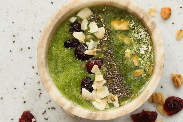 Gingery Green Protein Smoothie Bowl Recipe